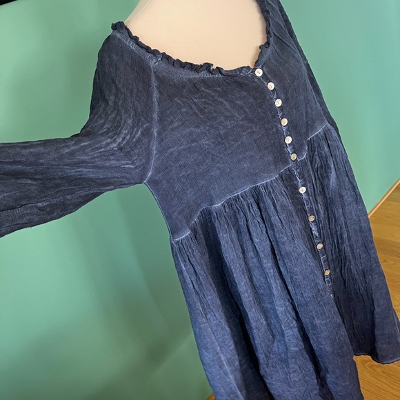 Picnic blue babydoll dress - Picture 3 of 5